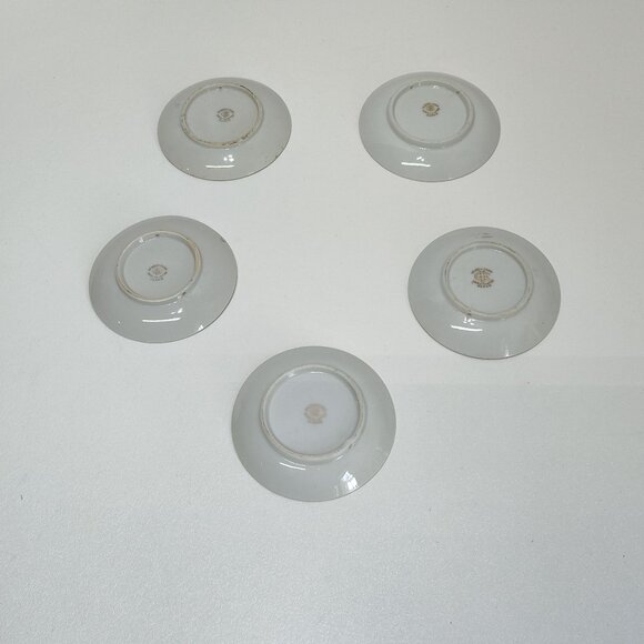 Ucagco Hand Painted Japan Landscape Decorative Plate w/ Gold Trim 5 Plates 1940s - Picture 2 of 13